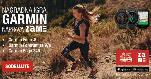 Sodelujte v nagradni igri in osvojite Garmin napravo