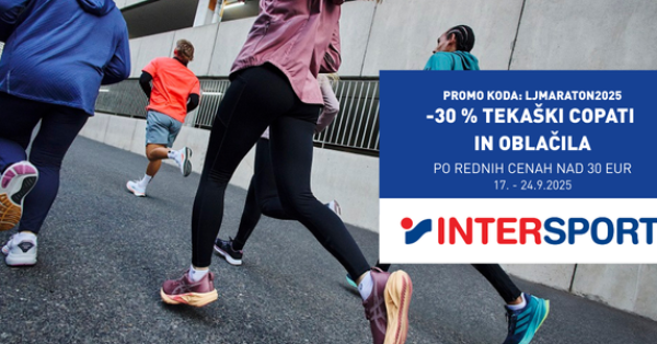 Popust za tekaško ponudbo v spletni trgovini Intersport